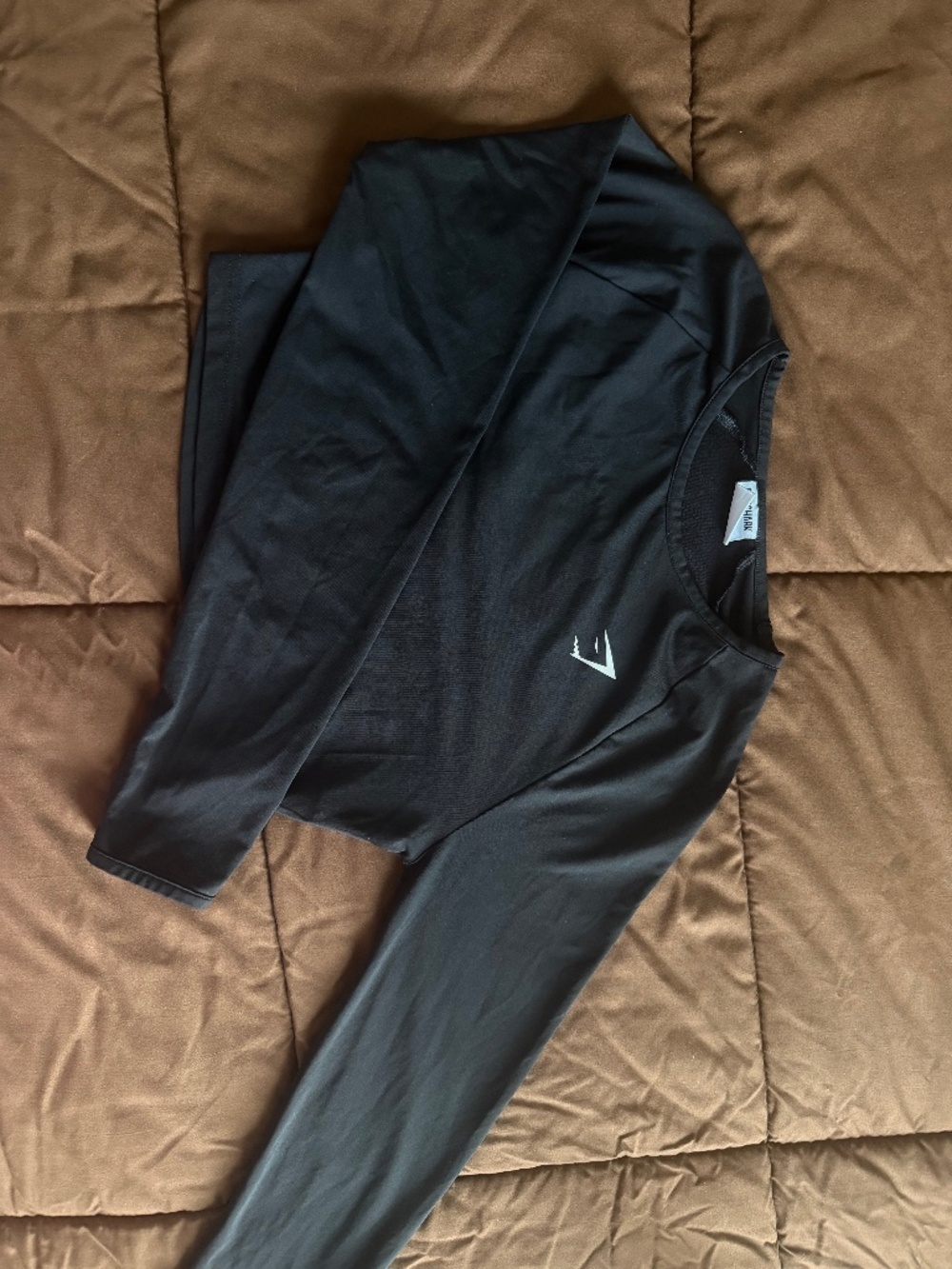 Training long sleeve crop top